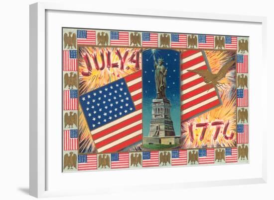 Patriotic Motifs-null-Framed Art Print