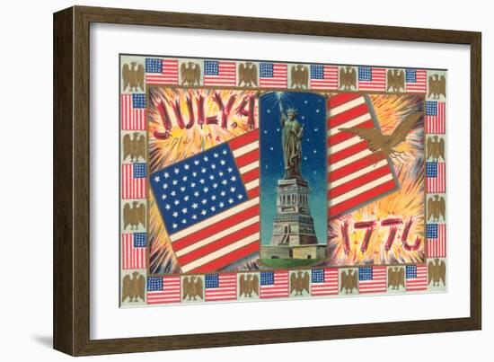 Patriotic Motifs-null-Framed Art Print