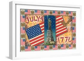 Patriotic Motifs-null-Framed Art Print