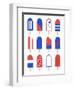 Patriotic Popsicles-Anna Quach-Framed Art Print