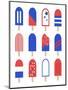 Patriotic Popsicles-Anna Quach-Mounted Art Print