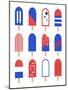 Patriotic Popsicles-Anna Quach-Mounted Art Print