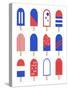 Patriotic Popsicles-Anna Quach-Stretched Canvas