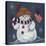 Patriotic Snowman-Beverly Johnston-Stretched Canvas