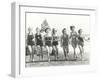 Patriotic Women at the Beach-Everett Collection-Framed Photographic Print