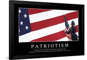 Patriotism: Inspirational Quote and Motivational Poster-null-Framed Photographic Print