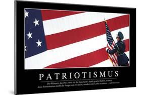 Patriotismus: Motivationsposter Mit Inspirierendem Zitat-null-Mounted Photographic Print