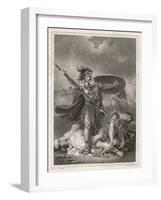 Patroclus Dons Achilles' Armour and Goes into Battle, Only to be Slain by Hector-Henry Singleton-Framed Art Print