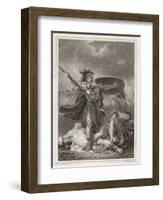 Patroclus Dons Achilles' Armour and Goes into Battle, Only to be Slain by Hector-Henry Singleton-Framed Art Print