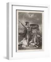 Patroclus Dons Achilles' Armour and Goes into Battle, Only to be Slain by Hector-Henry Singleton-Framed Art Print