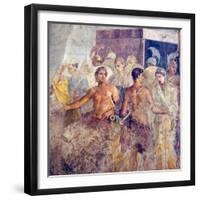 Patroclus Separates Briseis from Achilles, from the House of the Tragic Poet, Pompeii-null-Framed Giclee Print