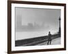 Patrolling Lambeth Bridge-Terence Spencer-Framed Photographic Print