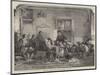 Patron and Patroness's Visit to the Village School-Thomas Faed-Mounted Giclee Print