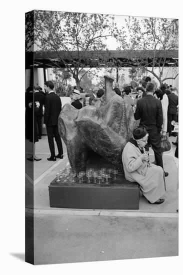 Patron Attending the Los Angeles Museum of Art Opening, 1965-Ralph Crane-Stretched Canvas