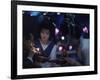 Patron of Nightclub Uruwashi Having His Cigarette Lit by Geisha-Eliot Elisofon-Framed Photographic Print