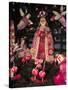 Patron Saint the Virgin of Solitude, Carved Radishes at the Noche de los Rabanos Festival, Mexico-Judith Haden-Stretched Canvas