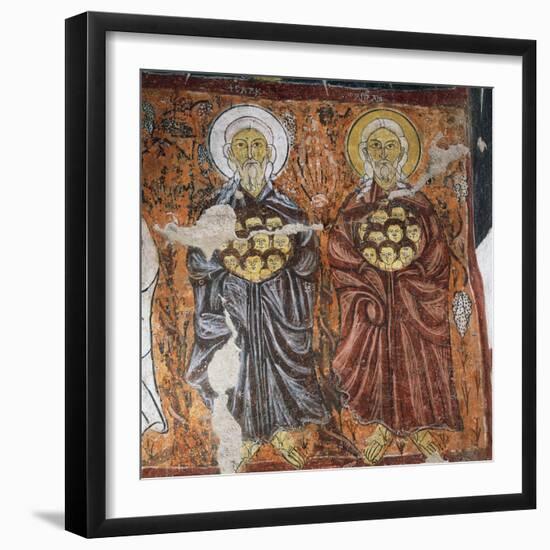 Patron Saints of Innocents, Byzantine Fresco-null-Framed Giclee Print