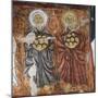 Patron Saints of Innocents, Byzantine Fresco-null-Mounted Giclee Print