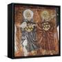 Patron Saints of Innocents, Byzantine Fresco-null-Framed Stretched Canvas