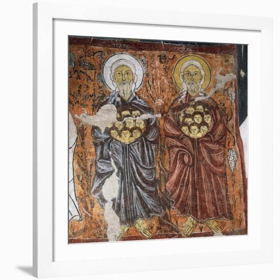 Patron Saints of Innocents, Byzantine Fresco-null-Framed Giclee Print