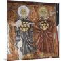 Patron Saints of Innocents, Byzantine Fresco-null-Mounted Giclee Print