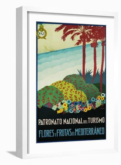 Patronato Nacional Del Turismo Spanish Travel Poster-A. Vercher-Framed Giclee Print