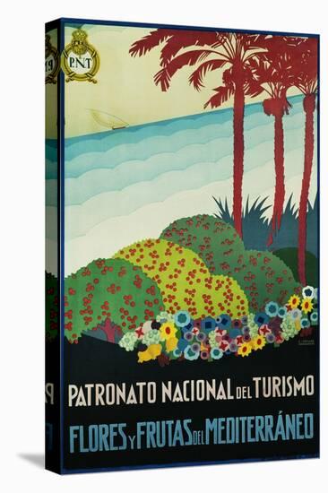 Patronato Nacional Del Turismo Spanish Travel Poster-A. Vercher-Stretched Canvas