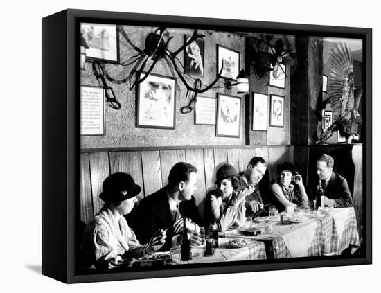 Patrons at a Prohibition Protected Speakeasy Popular for Drinking Aviators-Margaret Bourke-White-Framed Stretched Canvas