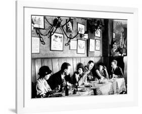 Patrons at a Prohibition Protected Speakeasy Popular for Drinking Aviators-Margaret Bourke-White-Framed Photographic Print