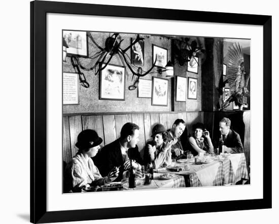 Patrons at a Prohibition Protected Speakeasy Popular for Drinking Aviators-Margaret Bourke-White-Framed Photographic Print