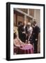 Patrons Attending the Los Angeles Museum of Art Opening. Los Angeles, 1965-Ralph Crane-Framed Photographic Print