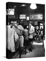 Patrons Inside P.J. Clarke's Saloon Include Men Wearing Bermuda Shorts, a New Fad-Alfred Eisenstaedt-Stretched Canvas