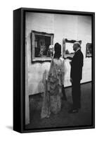 Patrons of the Los Angeles Museum of Art Opening. Los Angeles, 1965-Ralph Crane-Framed Stretched Canvas