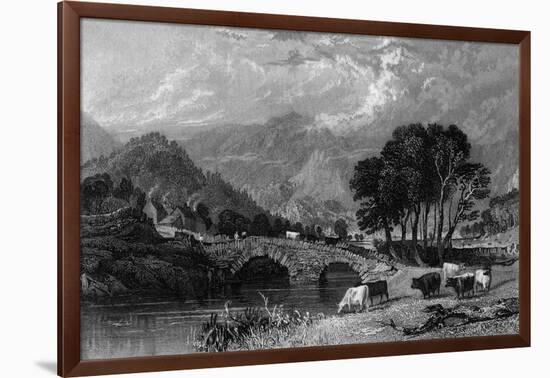 Patterdale Bridge, Lake District-Thomas Allom-Framed Art Print