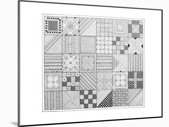 Pattern 1-Neeti Goswami-Mounted Art Print