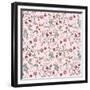 Pattern 30's Style Flowers-Effie Zafiropoulou-Framed Giclee Print