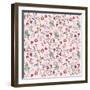 Pattern 30's Style Flowers-Effie Zafiropoulou-Framed Giclee Print