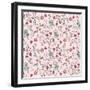 Pattern 30's Style Flowers-Effie Zafiropoulou-Framed Giclee Print