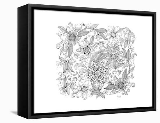 Pattern 3-Neeti Goswami-Framed Stretched Canvas