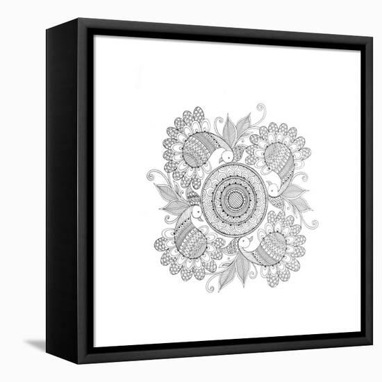 Pattern 9-Neeti Goswami-Framed Stretched Canvas