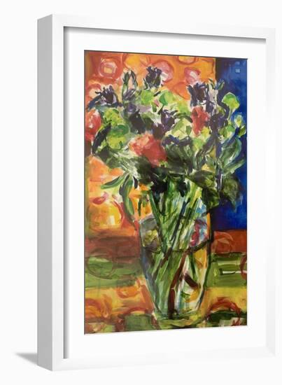 Pattern and Flowers-Julie Held-Framed Giclee Print