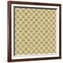 Pattern Blue Rosettes on Mocca-Effie Zafiropoulou-Framed Giclee Print