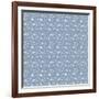 Pattern Blue Snowflakes-Effie Zafiropoulou-Framed Giclee Print