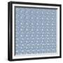 Pattern Blue Snowflakes-Effie Zafiropoulou-Framed Giclee Print