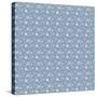 Pattern Blue Snowflakes-Effie Zafiropoulou-Stretched Canvas
