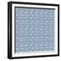 Pattern Blue Snowflakes-Effie Zafiropoulou-Framed Giclee Print