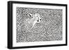 Pattern Cheetahs Background-Gepard-Framed Premium Giclee Print