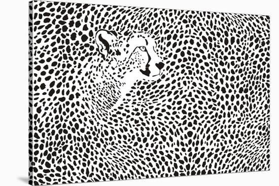 Pattern Cheetahs Background-Gepard-Stretched Canvas