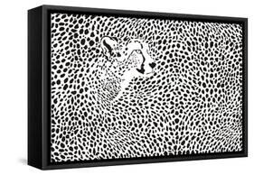 Pattern Cheetahs Background-Gepard-Framed Stretched Canvas