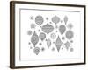 Pattern Christmas Ornaments-Neeti Goswami-Framed Art Print